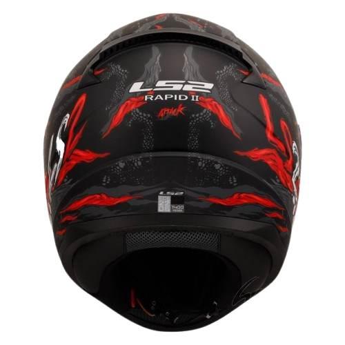Kask Ls2 Ff353 Rapid Ii Kaiju M.blRed White-06 L - zdjęcie 2