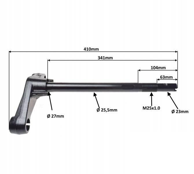 Półka Widelca Ze Sztycą Do Yamaha Booster - zdjęcie 3