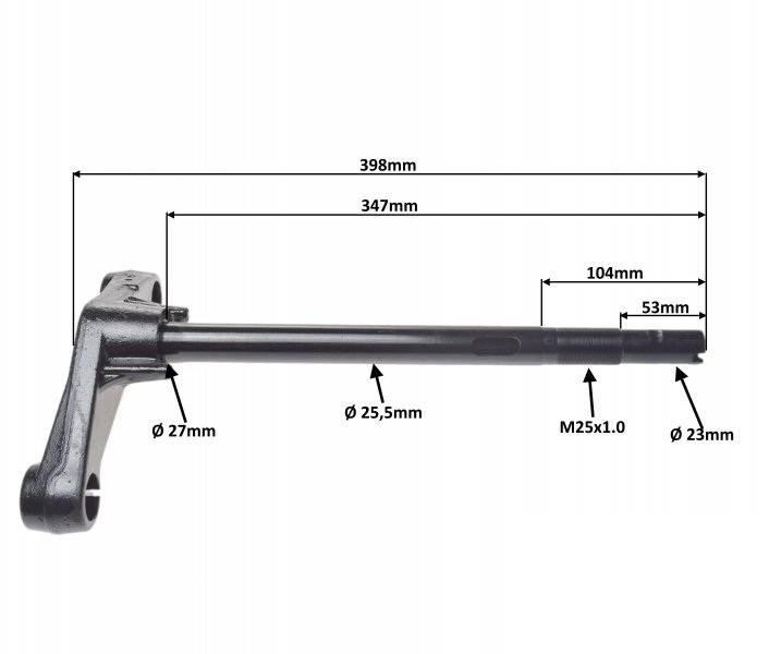 Półka Widelca Ze Sztycą Do Yamaha Booster - zdjęcie 3