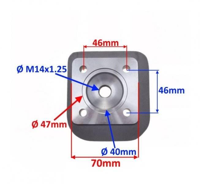 Głowica Cylindra Do Suzuki Address 70 47Mm - zdjęcie 4