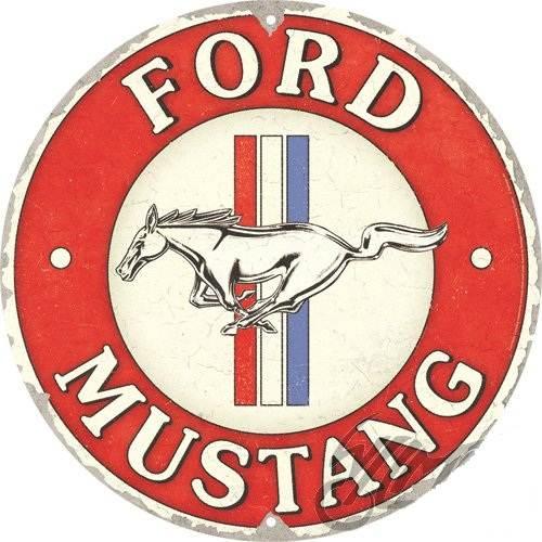 Plakat Okrągły 35Cm Ford Mustang 25102 | NAR25102