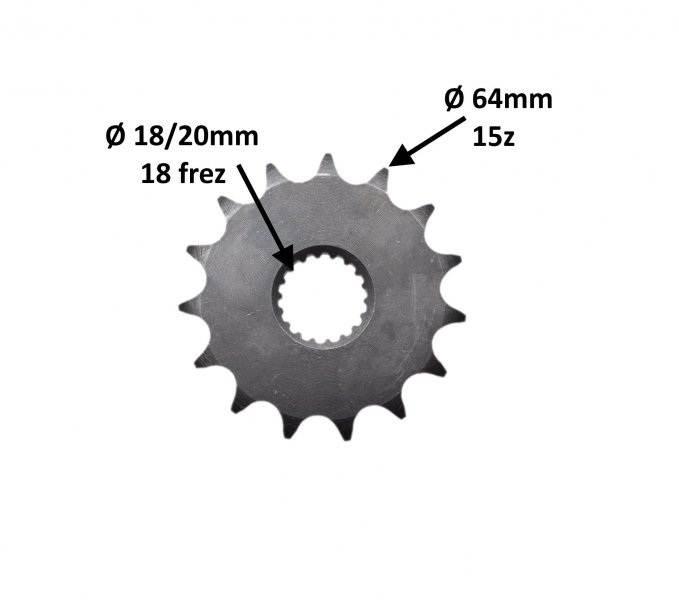 Zębatka Przód Zdawcza 15Z 428 Do Suzuki Gn125 - zdjęcie 2