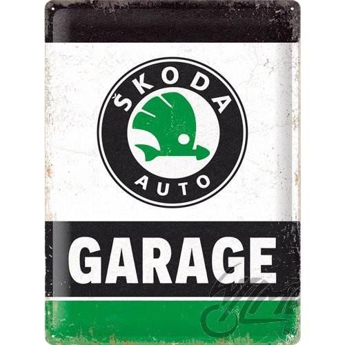 Tablica Plakat 30X40 Skoda Garage Green 23367