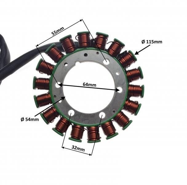 Stator 18 Cewek Do Yamaha Grizzly 400 450 - zdjęcie 2