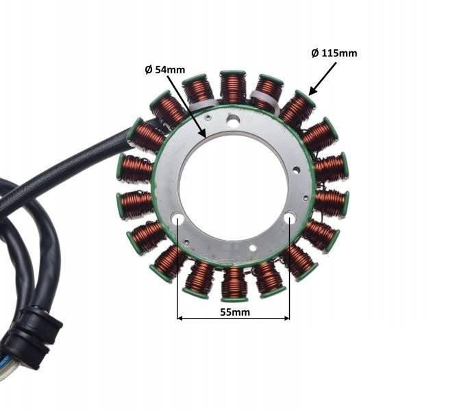 Stator 18 Cewek Do Yamaha Yfm 350 660 Grizzly 02- - zdjęcie 2