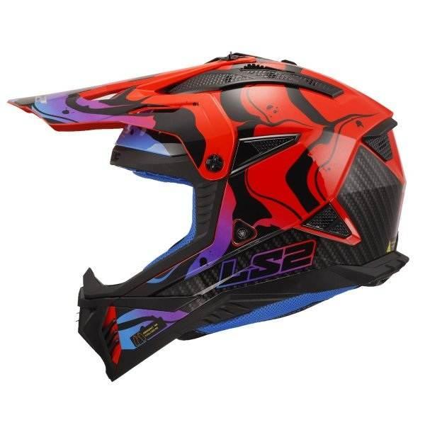 Kask Ls2 Mx708 Fast Ii Wash Gloss Red 3Xl - zdjęcie 2