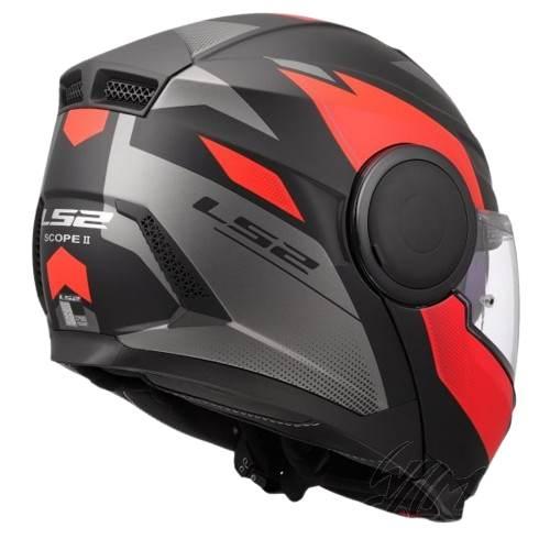 Kask Ls2 Ff902 Scope Ii Duria M.black Red M Pnlck - zdjęcie 5