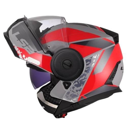 Kask Ls2 Ff902 Scope Ii Oxyd Grey Red-06 Xxl Pnlck - zdjęcie 3