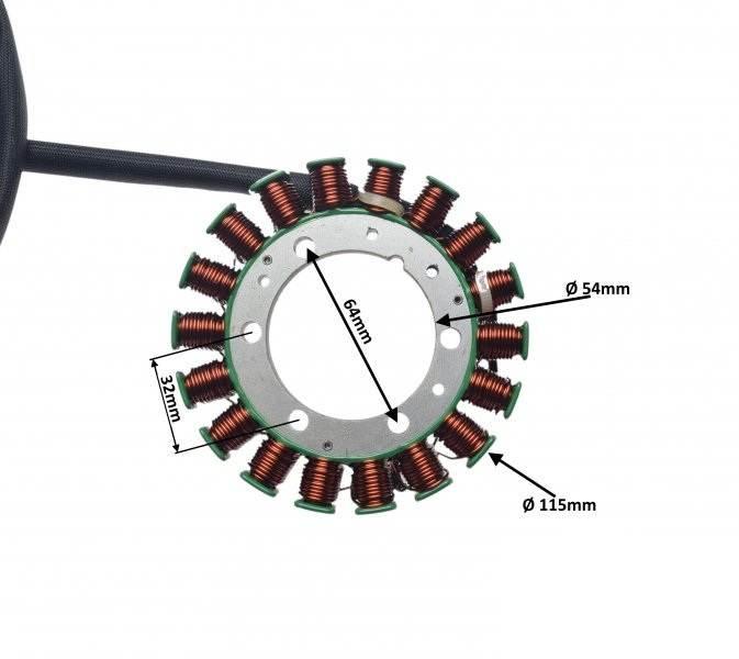 Stator 18 Cewek Do Yamaha Yfm 350 00-13 | AI22597 - zdjęcie 2