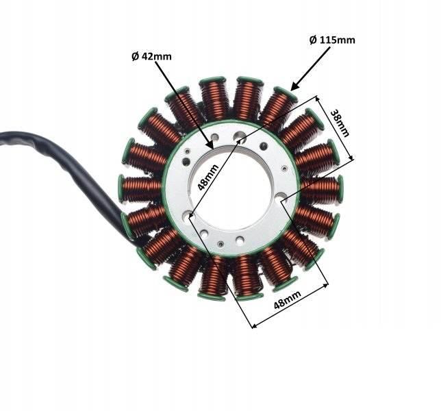 Stator 18 Cewek Do Yamaha Yzf R1 2003 | AI22599 - zdjęcie 2