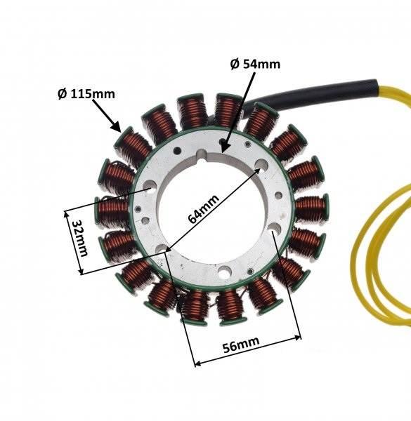 Stator 18 Cewek Do Honda Vt1100C 85-87 | AI22624 - zdjęcie 2