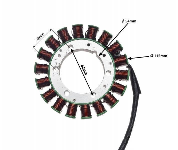 Stator 18 Cewek Do Yamaha Xv1100 Virago 86-00 - zdjęcie 2