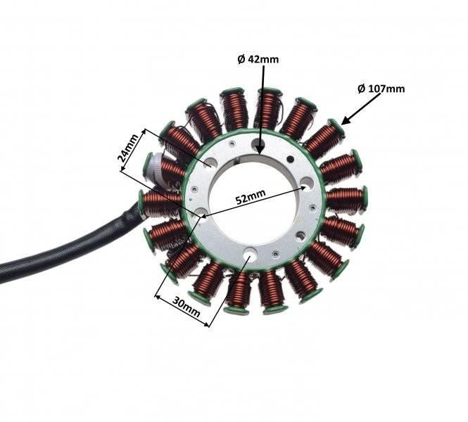 Stator 18 Cewek Do Polaris Scrambler 500 04-13 - zdjęcie 2