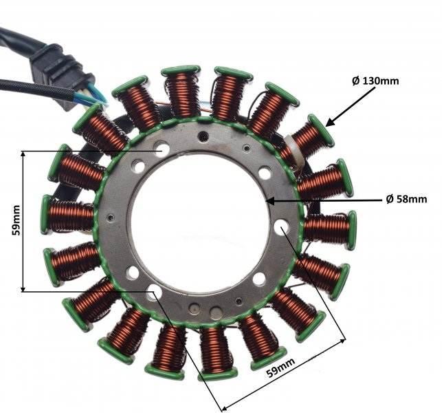 Stator 18 Cewek Do Yamaha V-Star 1100 99-09 - zdjęcie 2