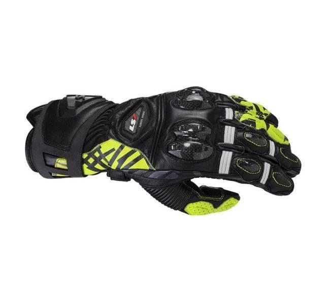 Rękawice Ls2 Feng Racing Black H-V Yellow L