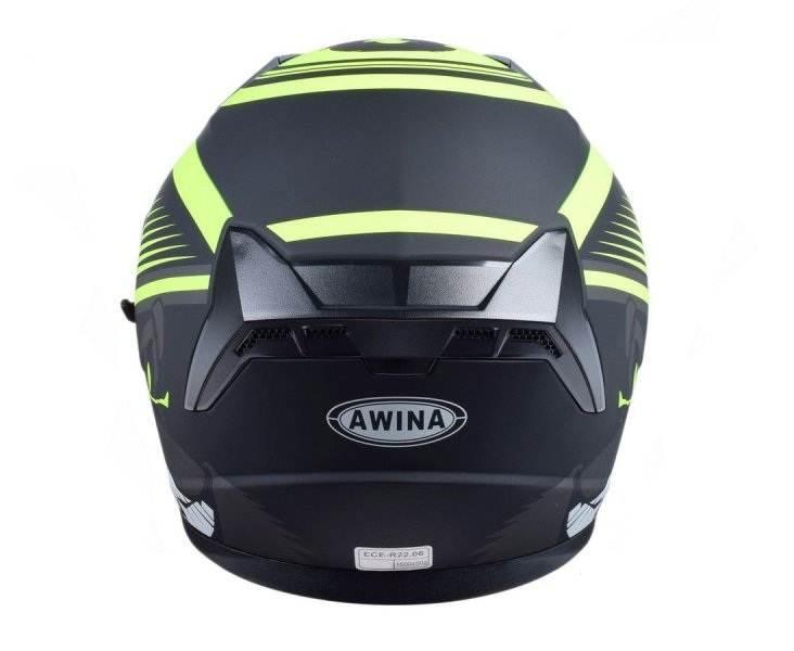 Kask Otwarty Typ Jk528 Czarno Żółty Mat M Awina - zdjęcie 4