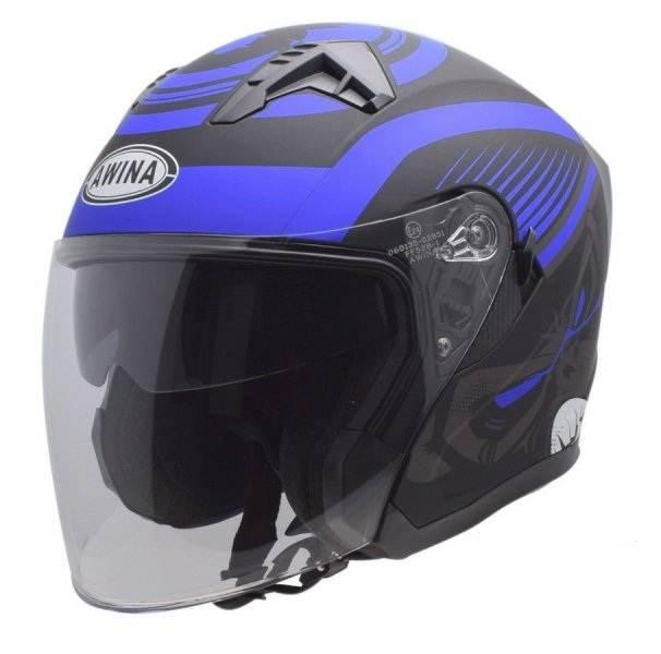 Kask Otwarty Typ Jk528 Czarno NiebMat Xs Awina