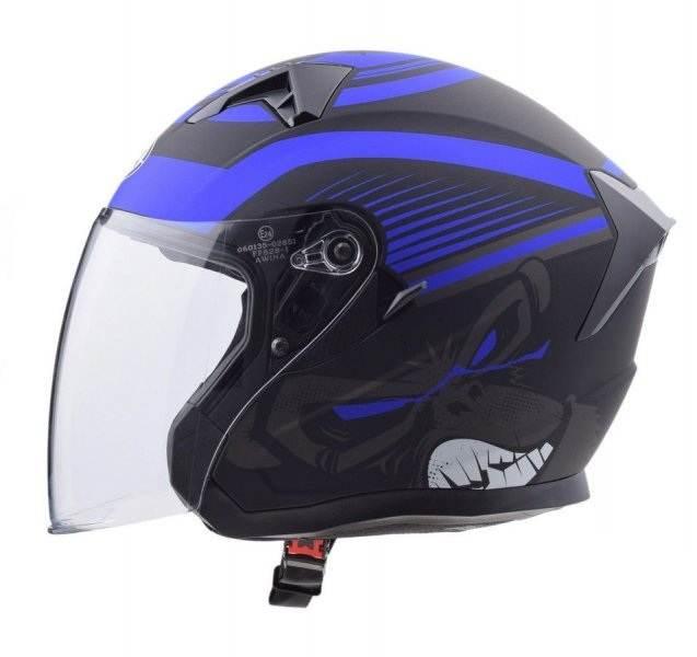 Kask Otwarty Typ Jk528 Czarno NiebMat Xs Awina - zdjęcie 2