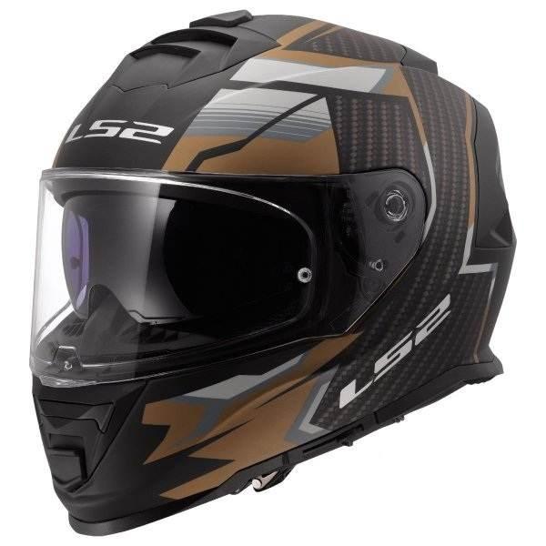 Kask Ls2 Ff800 Storm Ii Tracker M.black Gold-06 3Xl