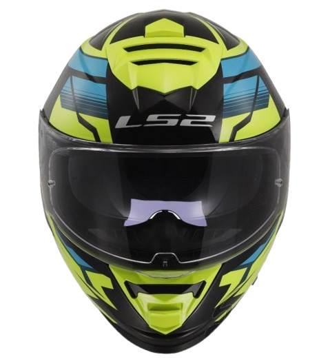 Kask Ls2 Ff800 Storm Ii Tracker BlH-V Yel-06 S - zdjęcie 3