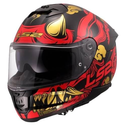 Kask Ls2 Ff808 Stream Ii Drako Black Red-06 Xxl