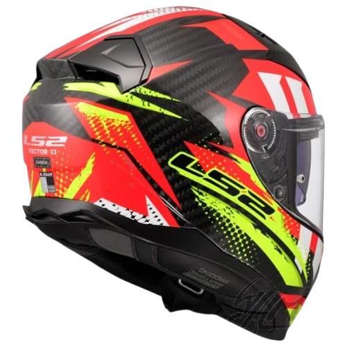 Kask Ls2 Ff811 Vector Ii C Tantic Red Yel-06 L - zdjęcie 4