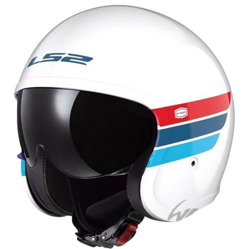 Kask Ls2 Of599 Spitfire Ii Retro Wh.blRed-06 Xxl
