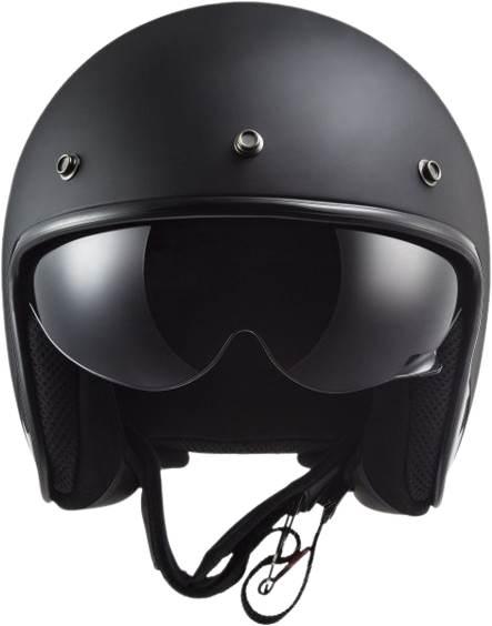 Kask Ls2 Of601 Bob Ii Solid Matt Black-06 Xxl - zdjęcie 2