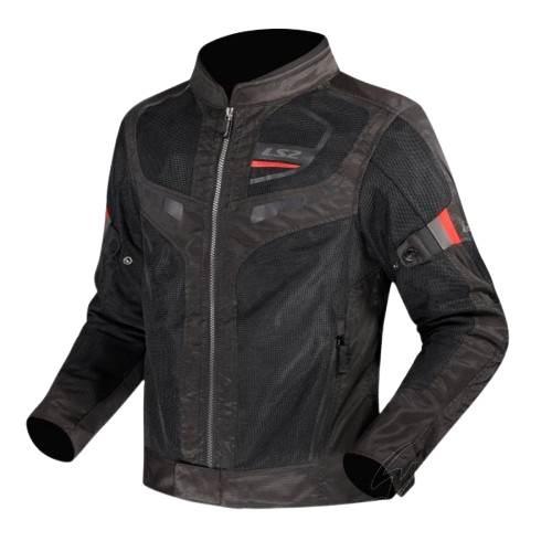 Kurtka Ls2 Garda Air Man Black Red L | AK64260S01325