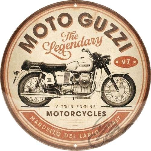 Plakat Okrągły 35Cm Moto Guzzi 25111 | NAR25111