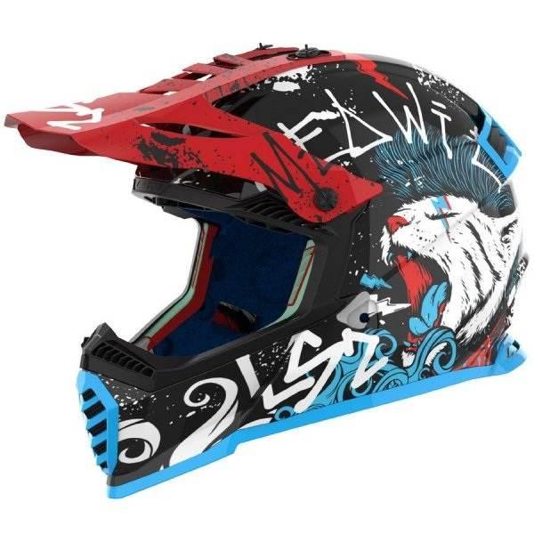 Kask Ls2 Mx437 Fast Ii Mini Starmaw Bl.-06 S