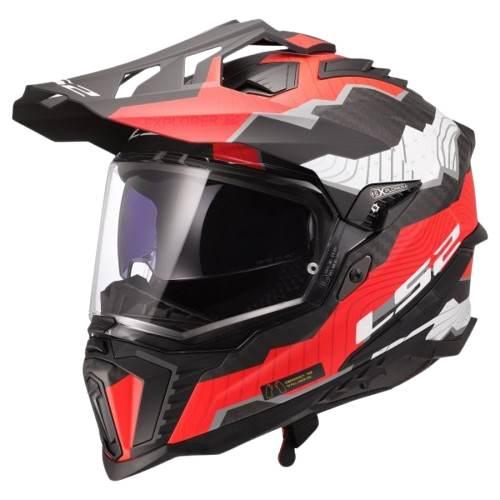 Kask Ls2 Mx701 Explorer C Trick M.whRed-06 Xxl