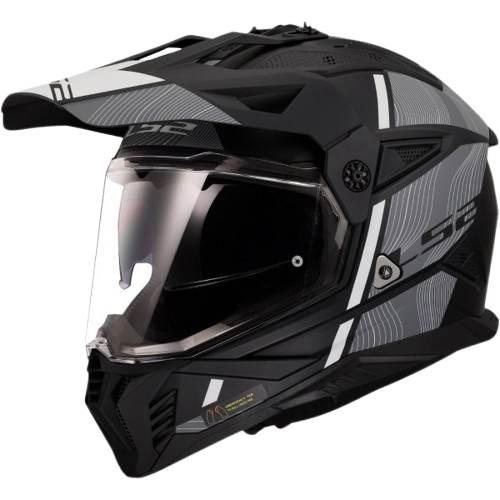 Kask Ls2 Mx702 Pioneer Ii Hill Matt BlWhite Xl