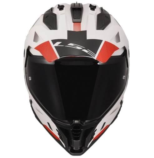 Kask Ls2 Mx702 Pioneer Ii Hill White Red L - zdjęcie 3