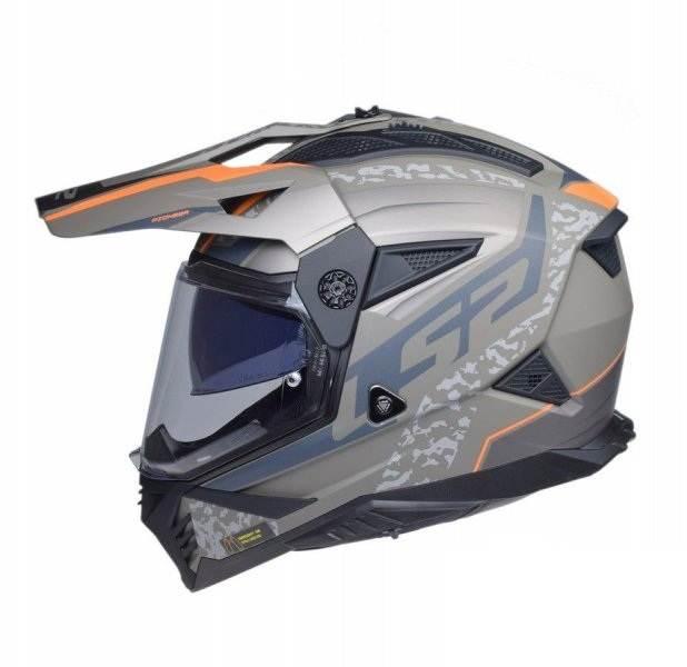 Kask Ls2 Mx702 Pioneer Ii Devor Matt Sand-06 S - zdjęcie 2