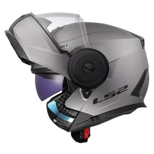 Kask Ls2 Ff902 Scope Ii Solid Titanium Xxl Pnlck - zdjęcie 3
