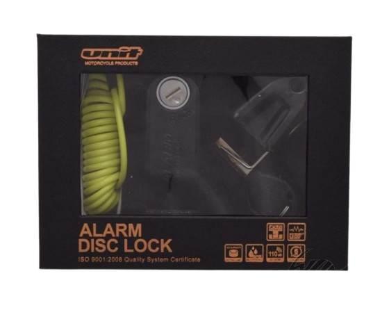 Blokada tarczy z alarmem wersja on/off czarna - zdjęcie 2