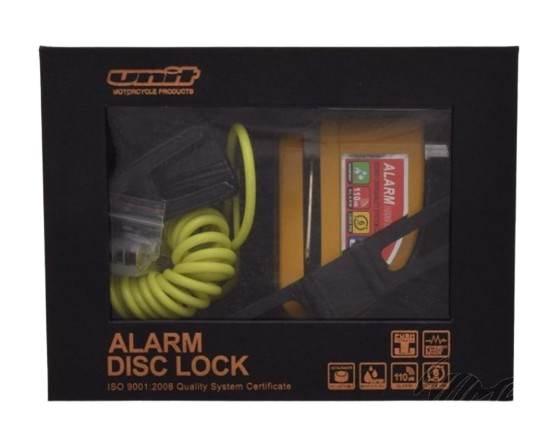 Blokada tarczy z alarmem wersja alarmu on żółta - zdjęcie 2