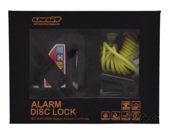 Blokada tarczy z alarmem wersja alarmu on czarna - zdjęcie 2