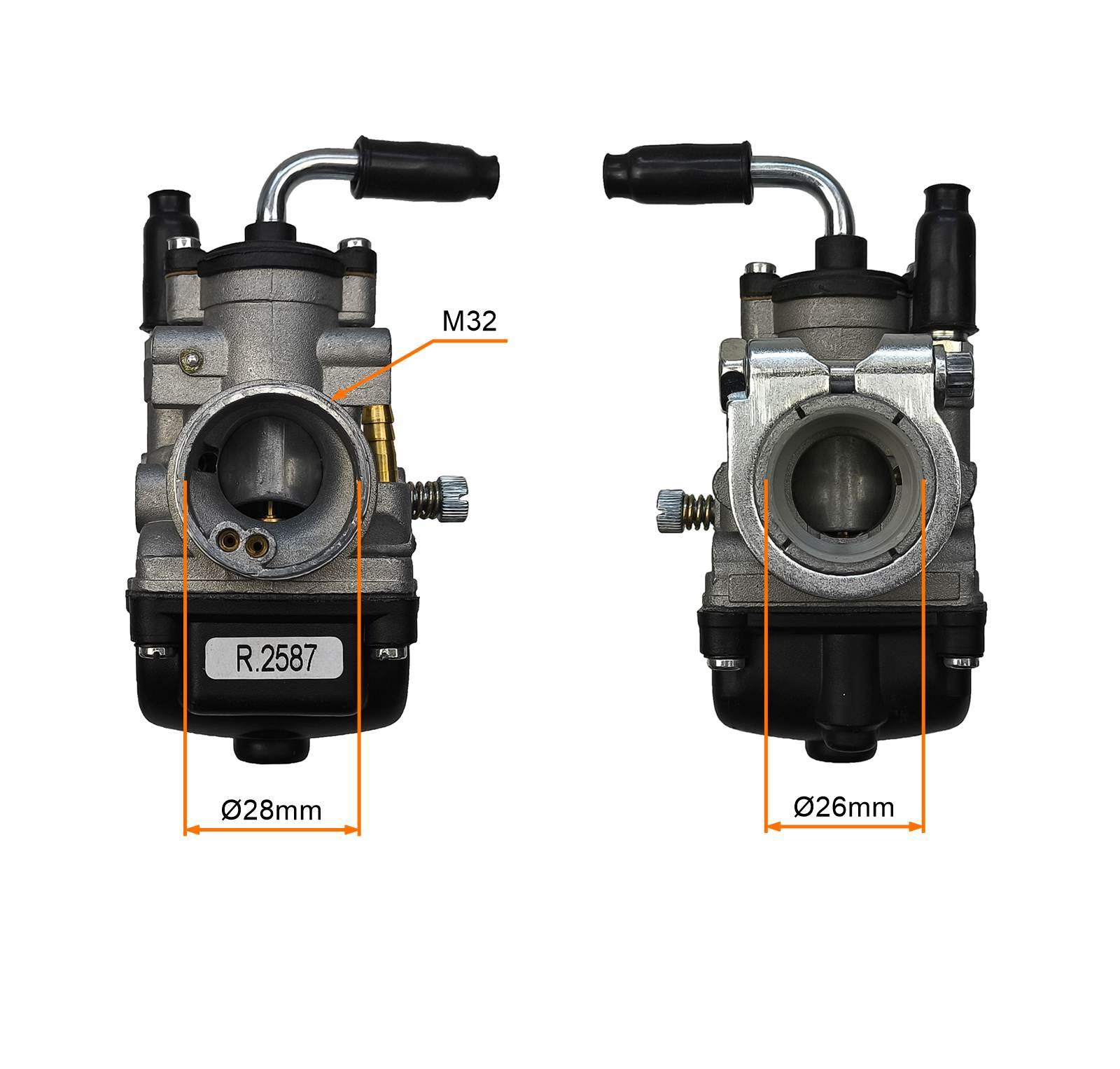 Gaźnik Mbk Aprilia Rieju Yamaha Peugeot Am6 MotoGeneric - zdjęcie 2