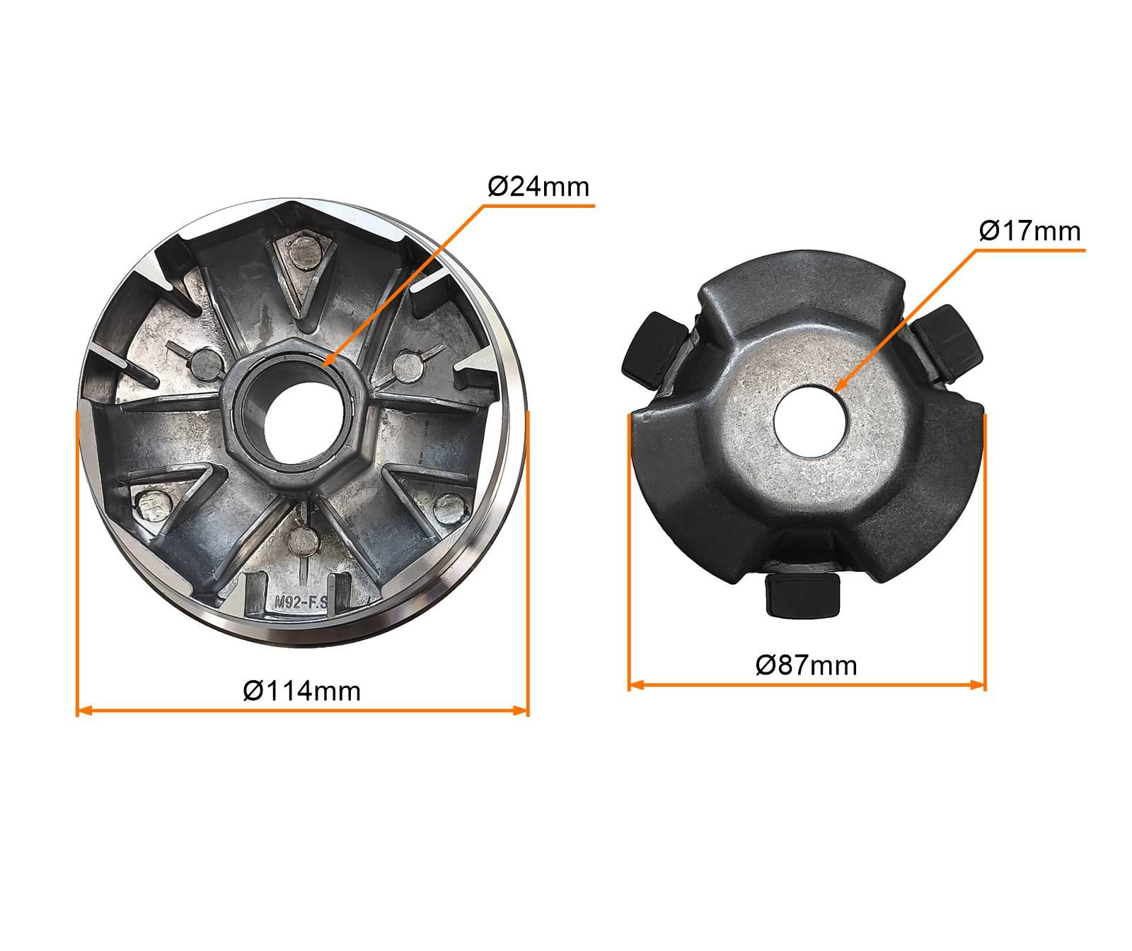Wariator Kpl 4t Sym Peugeot 125 150 200ccm MotoGeneric - zdjęcie 2