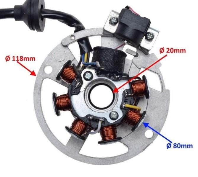 Stator iskrownik 7 cewek yamaha jog 50 | AI22580 - zdjęcie 2