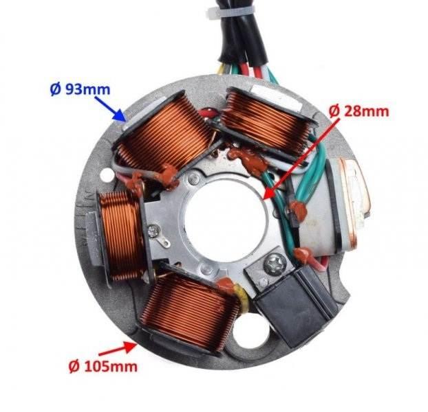 Stator iskrownik 5 cewek piaggio vespa | AI22574 - zdjęcie 2