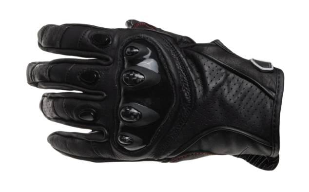 Rękawice im plastik kewlar perforowane czarne s