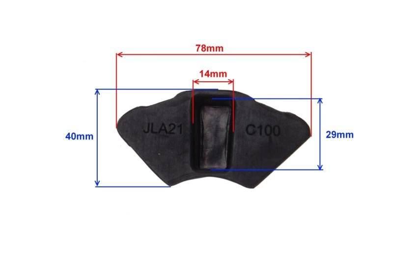 Guma zębatki koła rog6221 ogar900 77x21mm - zdjęcie 2