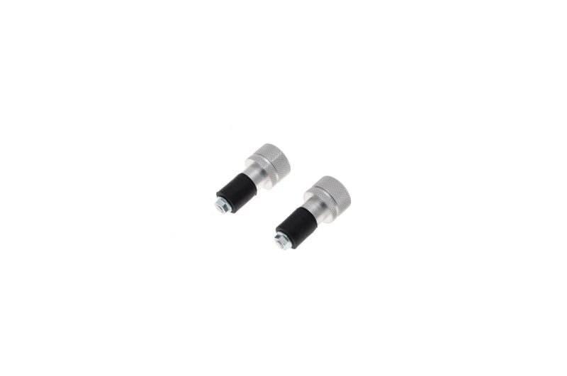Końcówka kierownicy 15/26mm alum chrom ryflowana - zdjęcie 2