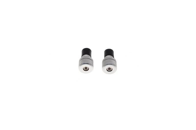 Końcówka kierownicy 15/26mm alum chrom ryflowana - zdjęcie 3