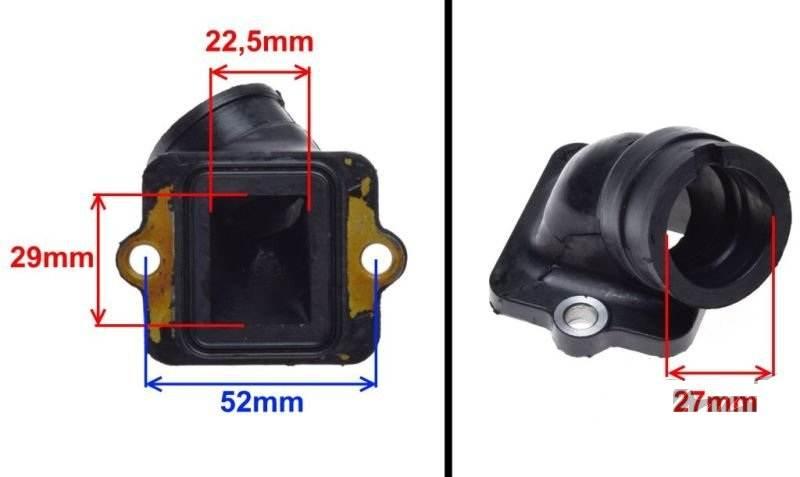 Króciec gaźnika piaggio gilera 0030 | AY57001 - zdjęcie 3