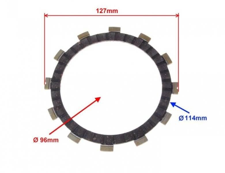 Tarcza sprzęgła cpi qm125-2d 125 | CSM0102 - zdjęcie 2