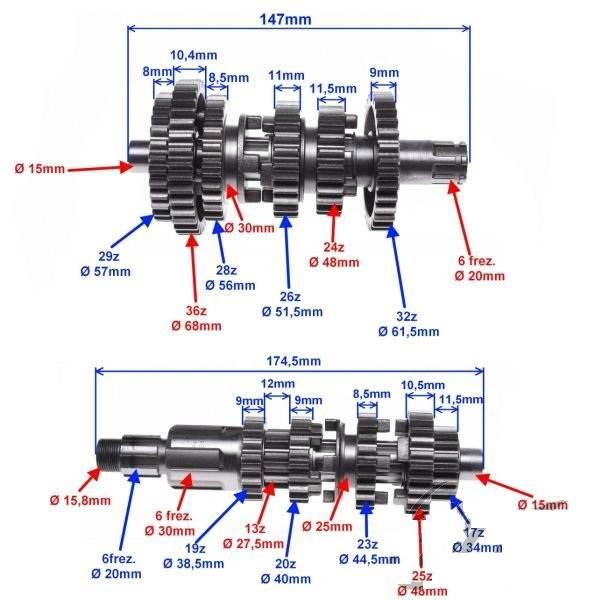 Skrzynia biegów sprzęgłowy zdaw silnik 156fmi - zdjęcie 2